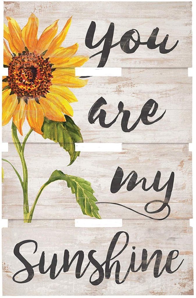 sunflower rustic wall art decor 