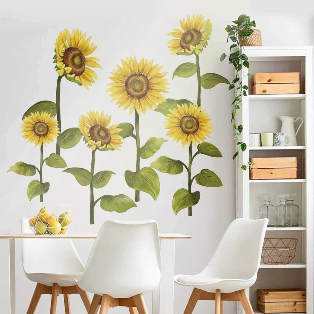 sunflower wall decals