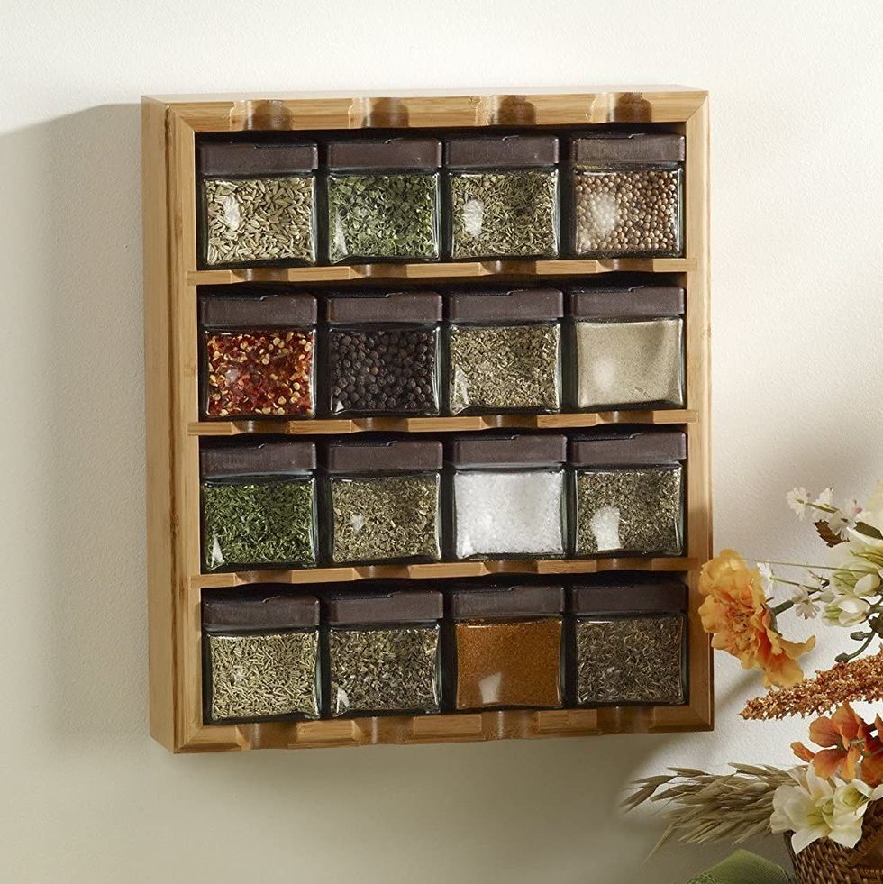 wall-mounted spice organization hack