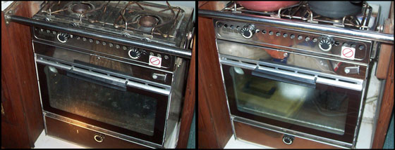 Old vs new Galley stove