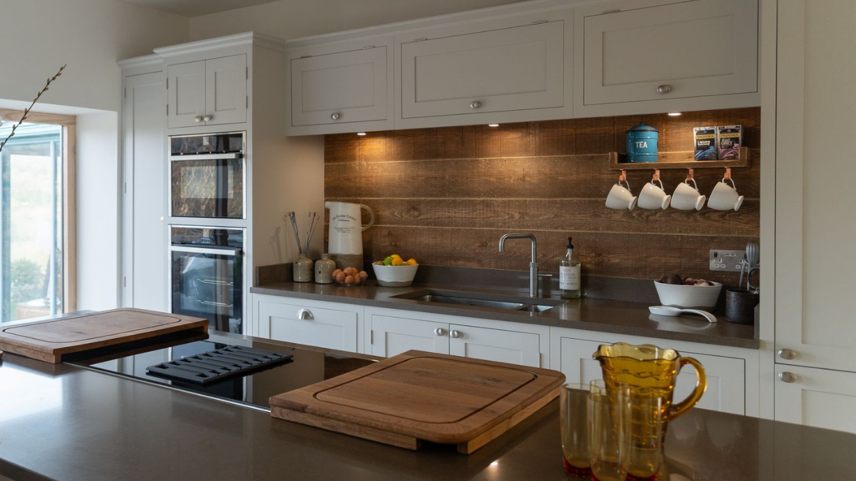 warm lighting under the kitchen cabinets